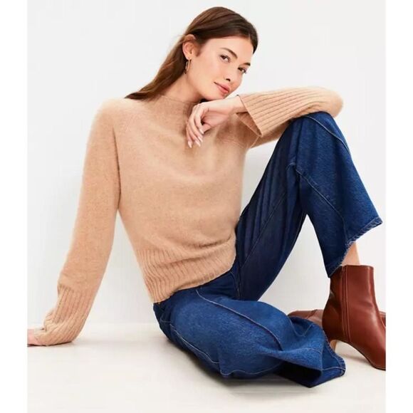 LOFT Cashmere Mock Neck Sweater NEW - Picture 9 of 9